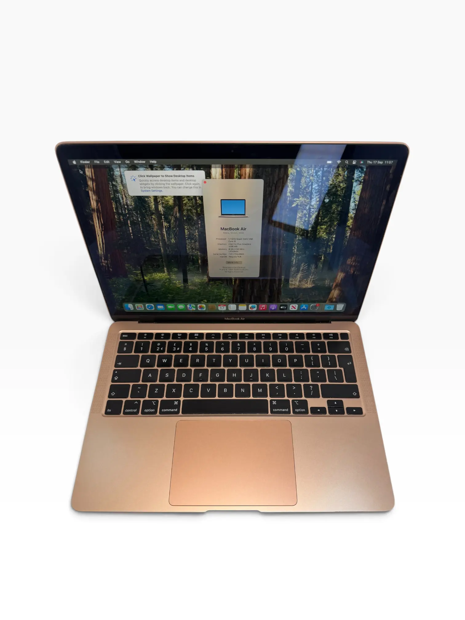 MacBook Air 2020 i5 1.1Ghz 8GB 256GB (NO TOUCH ID) Rose Gold